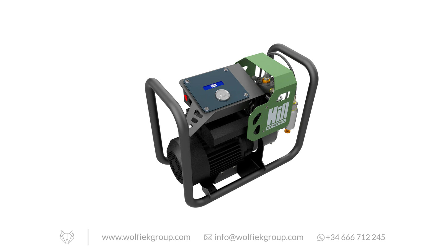Hill Electric PCP Airgun Air Compressor EC–3000 – 300BAR/4500PSI